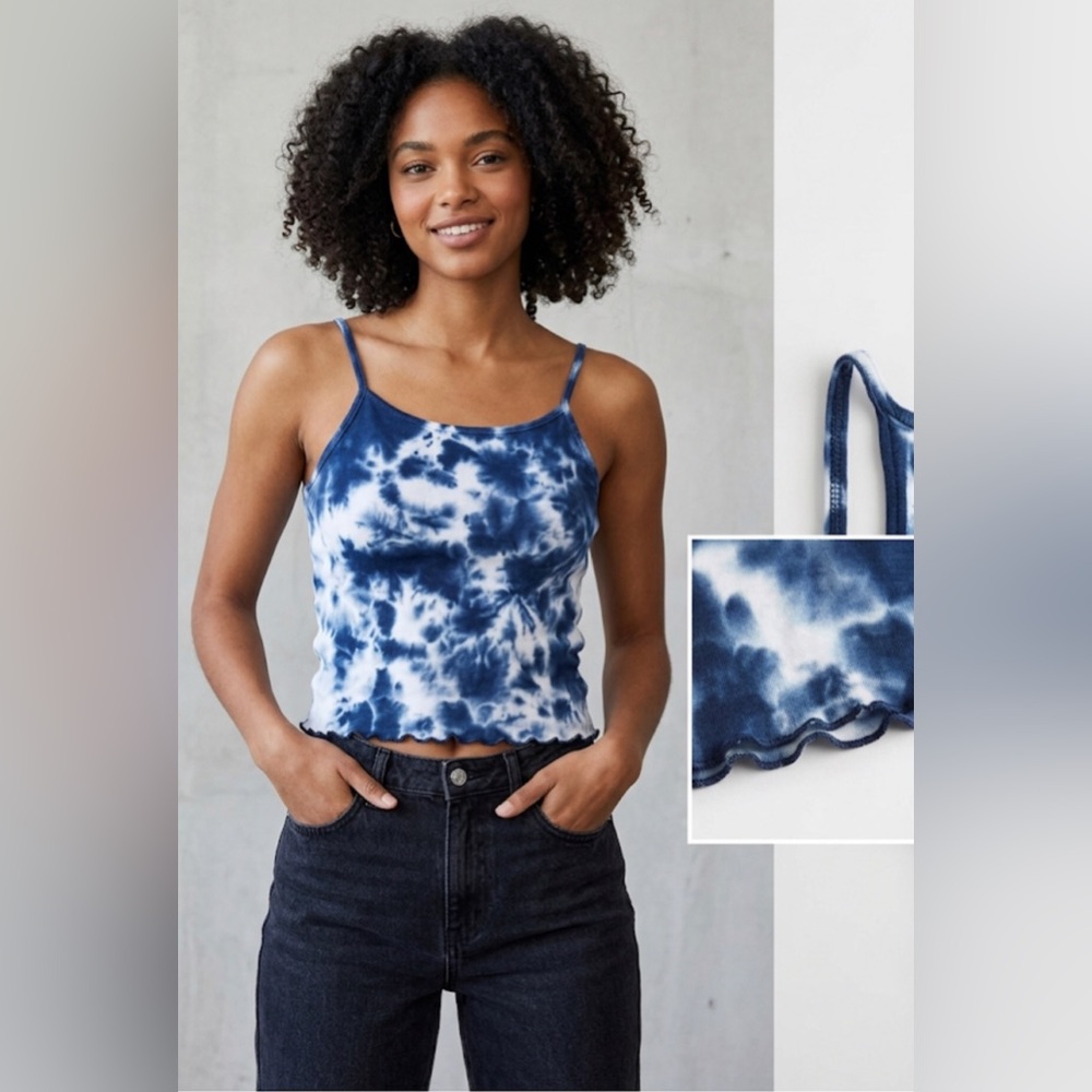 Tie dye blue camisole top | size S
